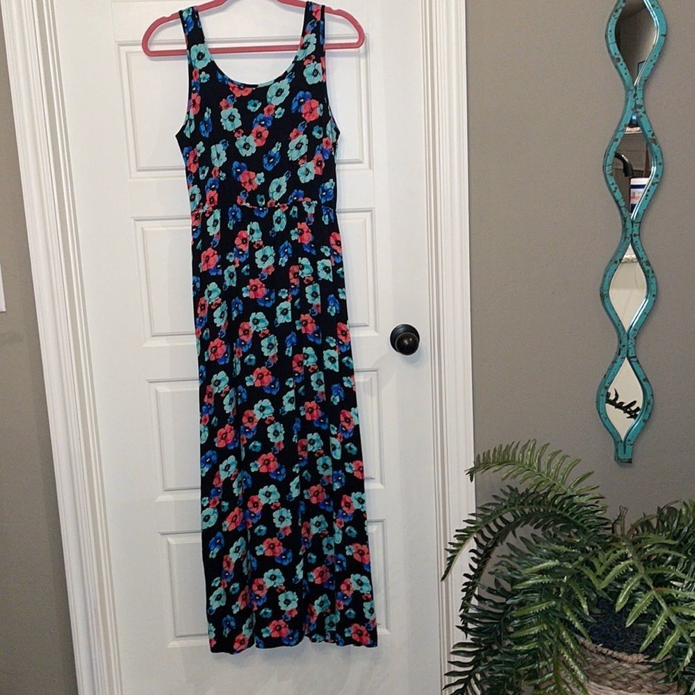Myan Black Floral Maxi